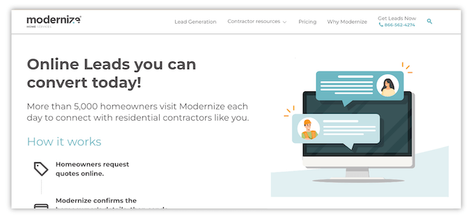 best lead generation services for contractors - modernize