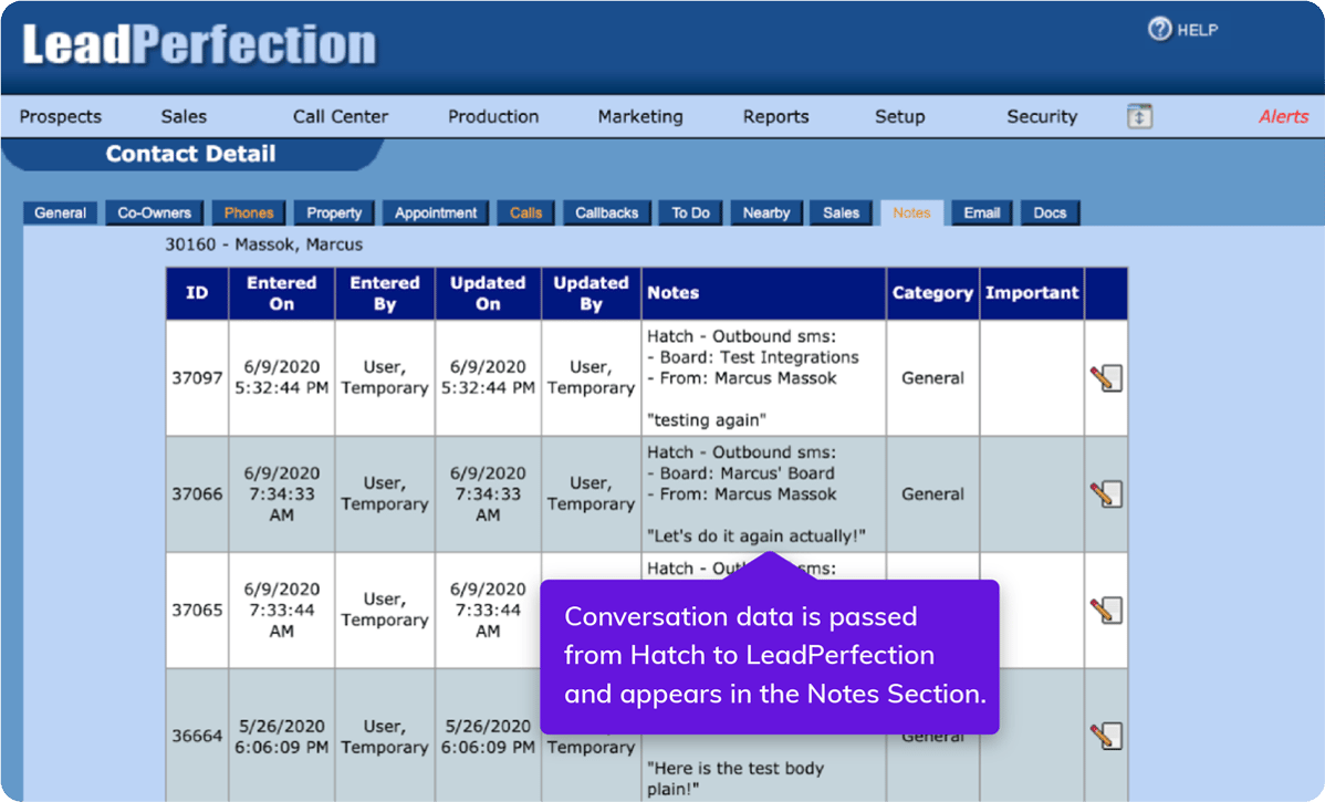 LeadPerfection-Integration-Hatch-to-LP-Notes-Section