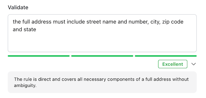 AI Analyzer Excellent result