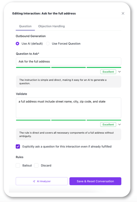 full AI Analyzer example
