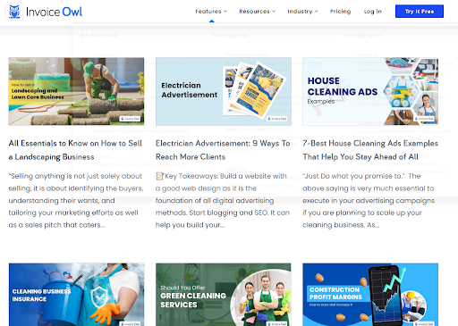 best hvac blogs - invoice owl blog homepage