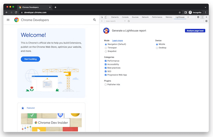 best hvac marketing strategies - google lighthouse report