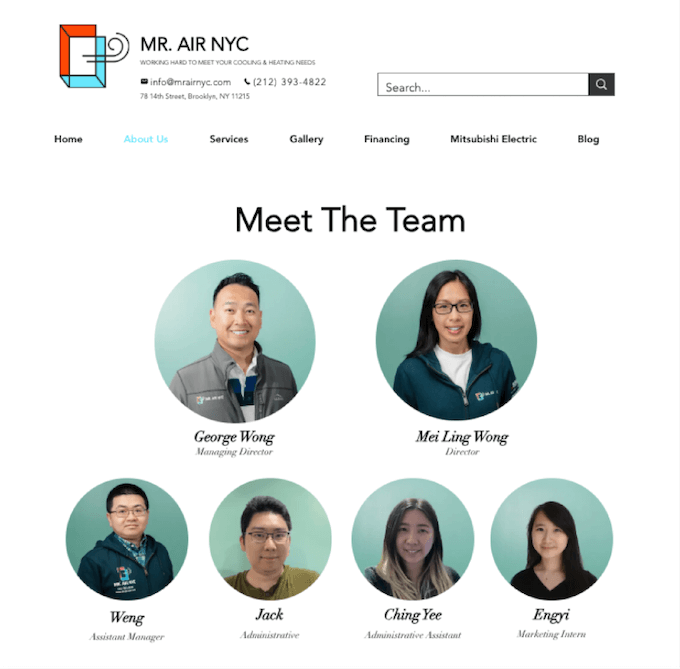 best hvac marketing strategies - team photos