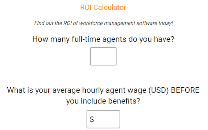 call center trends - roi calculator