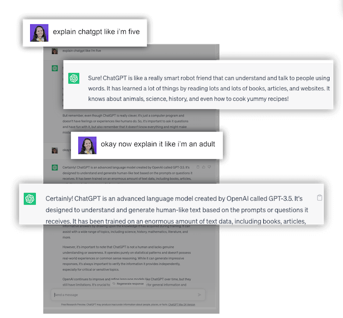 example of a chatgpt conversation