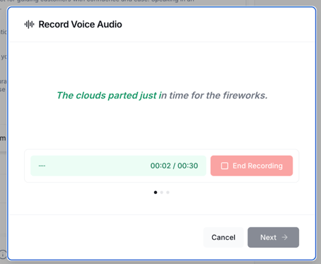 how to create a custom AI voice in hatch - the prompt you'll read