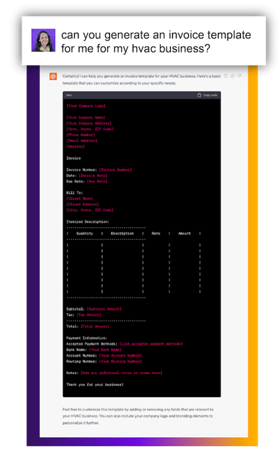 example of things other than content for generative ai