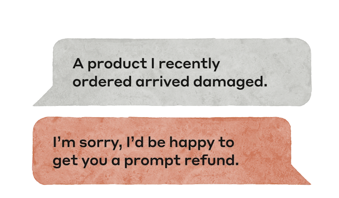 example of generative ai response