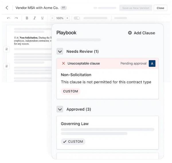visual of Ironclad's ai streamlining process