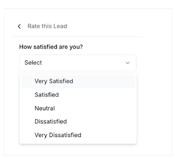 google lsa lead rating in hatch - choose a rating