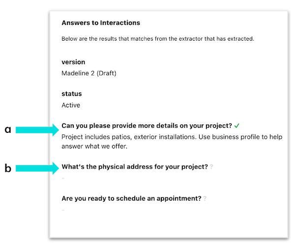 hatch ai setup - answers to interactions
