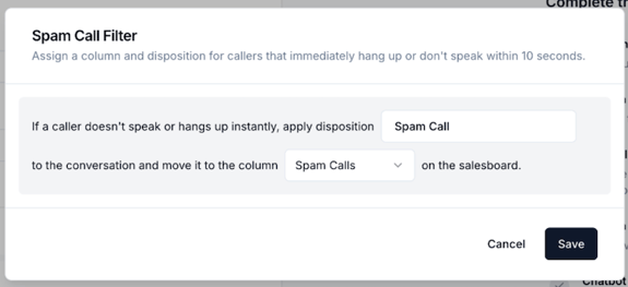 hatch voice ai spam call filtering