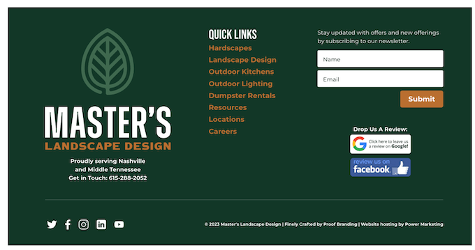 how to get more google reviews - google review request in website footer