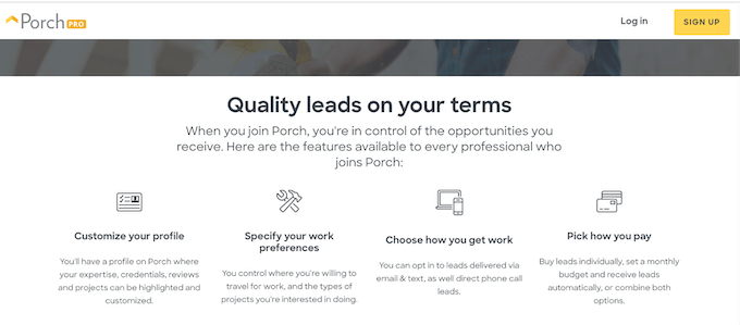 how to choose a lead aggregator - how porch works