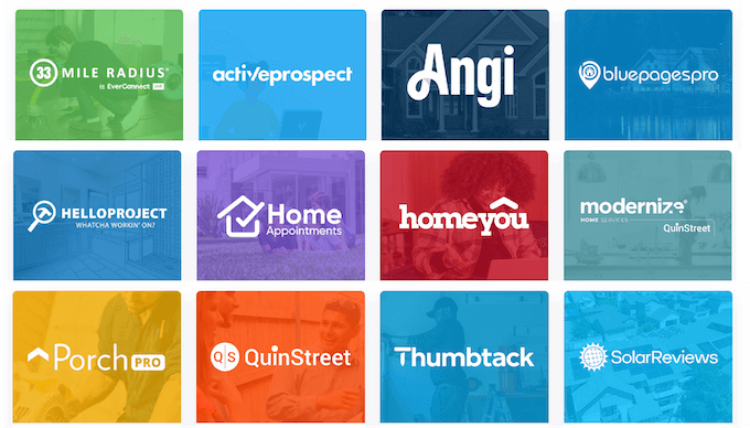 how to choose a lead aggregator - home improvement lead aggregator logos