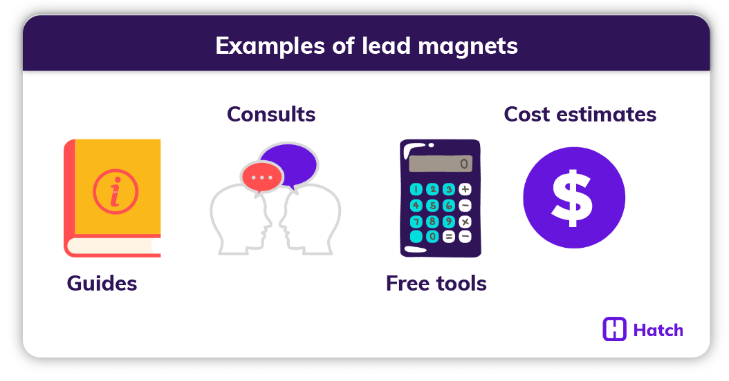 how to generate leads to your home improvement business - lead magnet examples