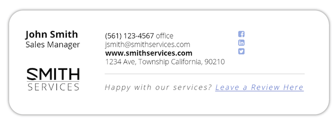 how to get more google reviews - request in email signature