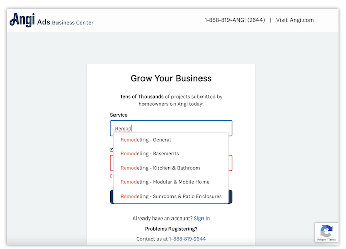 how to get on angi/angie's list - providing business information