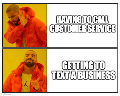 how to send a text message from a computer - drake texting meme