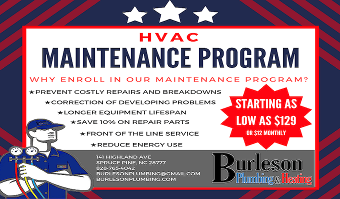 hvac marketing shoulder season - maintenance program promotion example