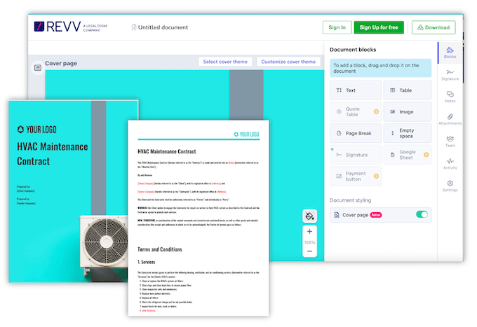 free hvac preventative maintenance contract templates - revv's service agreement example