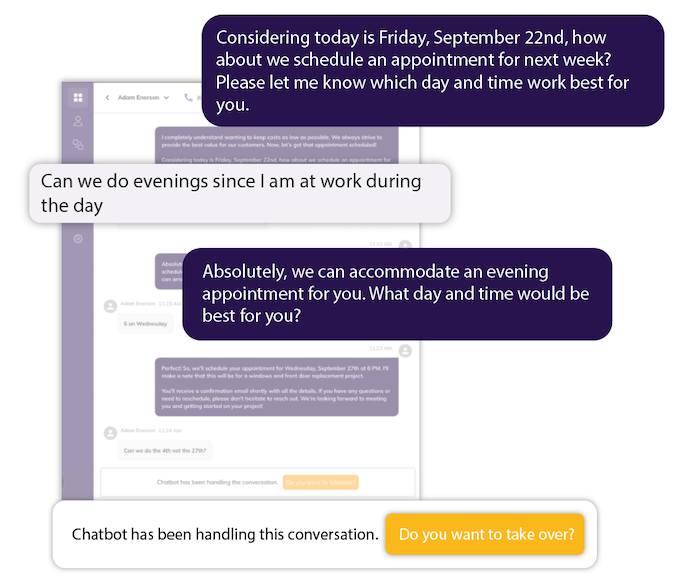 ai chatbot sample conversation
