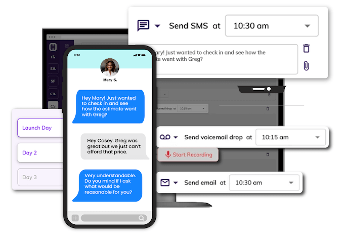 follow up sample sequence conversation