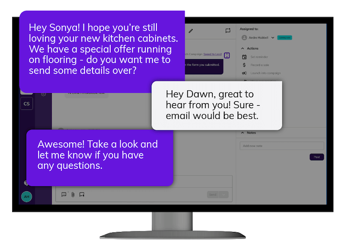 sample automated conversation