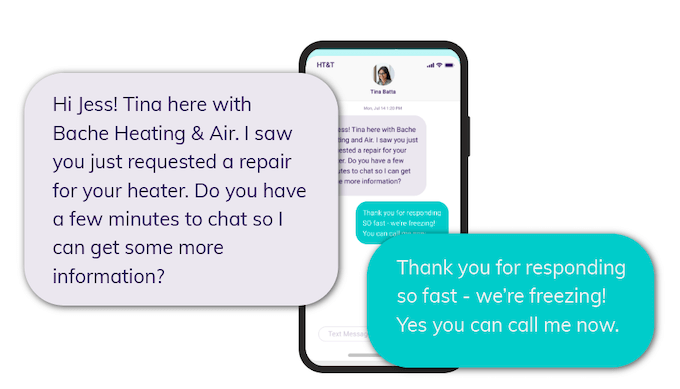 sample lead response conversation
