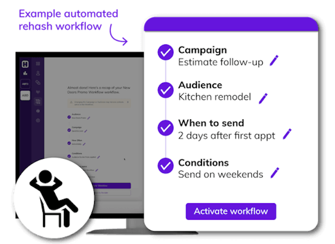 example of automated rehash workflow