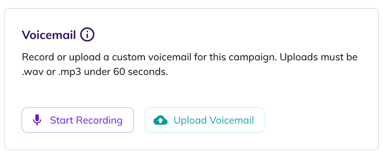 hatch ringless voicemail recording upload