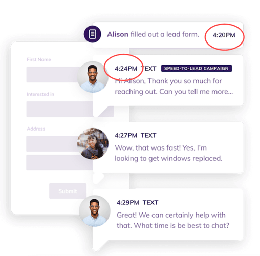 example of speed to lead