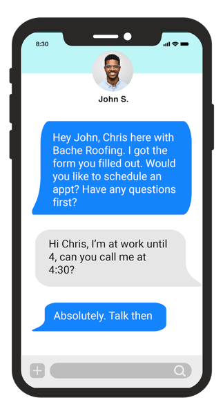 why your contractor leads aren't responding - using text to get a response